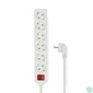 Kép 1/2 - Nedis ESOC650F2WT 6 aljzatos kapcsolós (6-os) elosztó, 5 m, 3680 W, 16 A