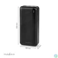 Kép 4/5 - Nedis UPBKPD30000BK powerbank, hordozható külső akkumulátor, power bank 30000mAh