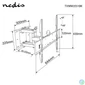 Kép 9/9 - Nedis TVWM3551BK szabadon mozgatható fali LCD TV / monitor tartó konzol (37"-80"), 35kg