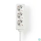 Kép 1/2 - Nedis EXSO315F1WTB földelt 3 aljzatos elosztó, 1,5m, H05VV-F 3G1,5mm2, 3680 W | 16 A