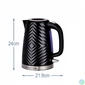 Kép 2/5 - RUSSEL HOBBS GROOVE 26380-70/RH vízforraló, fekete, elektromos