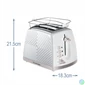 Kép 2/5 - RUSSEL HOBBS Groove 26391-56/RH 2S kenyérpirító, 2 szeletes, fehér