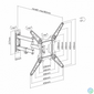 Kép 10/10 - SBOX LCD-443 fali konzol, dönthető, forgatható, 23"-55", 400x400, max 30 kg