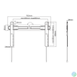 Kép 5/7 - SBOX Fix fali konzol PLB-5746F, WALL MOUNT (37-70", max. 35kg, max.VESA: 600x400 mm)