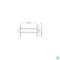 Kép 4/6 - SBOX PLB-2264F-2 FALI KONZOL,37-80 FIX, 600X400MM, 45 KG MAX.