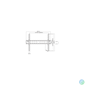 Kép 6/7 - SBOX PLB-2546F-2 FALI KONZOL,FIX, 37-80 / 94 - 203 cm max. terh. 45Kg