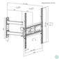 Kép 8/9 - SBOX Fali konzol PLB-3644-2, WALL MOUNT (32-55", max. 35 kg, max.VESA: 400x400 mm)