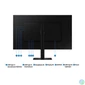 Kép 5/5 - SAMSUNG B2B 32" VA monitor, 3840x2160, 16:9, 350cd/m, 5ms, HDMI/DP/3xUSB