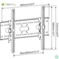 Kép 5/5 - TECHLY ICA-PLB 890 dönthető fali konzol 42-80" LCD kijelzőhöz, fekete