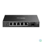 Kép 1/2 - TP-LINK Switch 5x1000Mbps(4xPOE+) + 1xGigabit SFP, Menedzselhető, SG2206MP