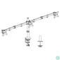 Kép 4/5 - ACT AC8303 Tripple monitor arm 27" Black