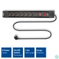 Kép 2/4 - ACT AC2450 Túlfeszültségvédő Kapcsolóval 6DIN 1,5m Black