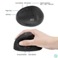Kép 4/5 - ACT AC5101 Wireless Ergonomic Mouse Black egér