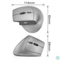 Kép 8/9 - ACT A5515 Ergonomic Wireless Bluetooth Mouse Black egér