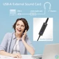 Kép 6/8 - ACT AC9360 USB-A External Sound Card 2.0 USB Hangkártya