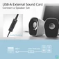 Kép 7/8 - ACT AC9360 USB-A External Sound Card 2.0 USB Hangkártya