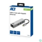 Kép 4/9 - ACT AC7055 USB-C Hub 3 port with Gigabyte Ethernet Grey hálókártya