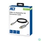 Kép 3/4 - ACT AC7035 USB-C to Displayport 4K Connection Cable 1,8m Black kábel