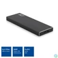 Kép 2/6 - ACT AC1600 USB3.2 M.2 SATA SSD Enclosure Aluminium Design Black mobilrack / beépítő keret