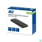 Kép 6/6 - ACT AC1600 USB3.2 M.2 SATA SSD Enclosure Aluminium Design Black mobilrack / beépítő keret