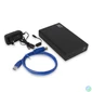Kép 6/8 - ACT AC1405 USB3.2 3,5" Hard Drive Enclosure Screwless Design Black mobilrack / beépítő keret