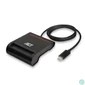 Kép 2/5 - ACT AC6020 External USB-C Smartcard eID Card Reader Black kártyaolvasó
