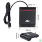 Kép 4/5 - ACT AC6020 External USB-C Smartcard eID Card Reader Black kártyaolvasó