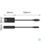 Kép 4/5 - ACT AC7305 USB-C to 4K HDMI Adapter Black speciális átalakító