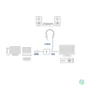 Kép 4/5 - ACT AC7535 HDMI-A male to VGA female adapter with audio Black speciális átalakító