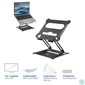 Kép 2/12 - ACT AC8140 Foldable Laptop Stand Aluminium with stepless height adjustment