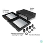 Kép 3/4 - ACT AC8215 Monitor stand extra wide with two drawers adjustable height