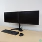 Kép 3/5 - ACT AC8320 Monitor desk stand 2 screens up to 32" VESA Black