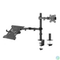 Kép 1/8 - ACT AC8305 Single Monitor Arm with Laptop Arm 10"-32" Black