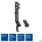 Kép 2/8 - ACT AC8321 Single Monitor Arm Office Quick Height Adjustment 10"-32" Black