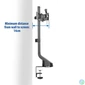 Kép 6/8 - ACT AC8322 Dual Monitor Arm Office Quick Height Adjustment 10"-27" Black