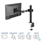 Kép 6/7 - ACT AC8325 Single Monitor Arm Office Solid Pro 10"-32" Black