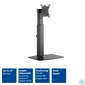 Kép 4/7 - ACT AC8331 Free Standing Gas Spring Monitor Arm Office 10"-32" Black