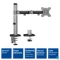 Kép 4/7 - ACT AC8335 Single Monitor Arm Office 17"-32" Silver