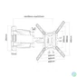 Kép 8/9 - ACT Full Motion TV Wall Mount 23" to 55" VESA Black