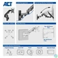 Kép 4/9 - ACT AC8310 Monitor wall mount with gas spring 1 screen Black