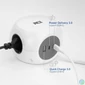 Kép 3/10 - ACT Power Strip Cube E Socket Hálózati Elosztó 3DIN 1,5m White
