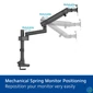 Kép 7/14 - ACT AC8327 Single monitor arm office solid pro with mechanical spring