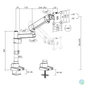 Kép 9/14 - ACT AC8327 Single monitor arm office solid pro with mechanical spring