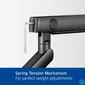 Kép 10/13 - ACT AC8328 Dual monitor arm office solid pro, with mechanical spring