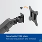 Kép 13/13 - ACT AC8328 Dual monitor arm office solid pro, with mechanical spring