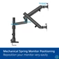 Kép 7/13 - ACT AC8328 Dual monitor arm office solid pro, with mechanical spring