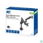 Kép 9/13 - ACT AC8328 Dual monitor arm office solid pro, with mechanical spring