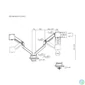 Kép 7/16 - ACT AC8342 Dual Monitor Arm Office Premium with Gas Spring