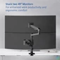 Kép 2/17 - ACT AC8343 Dual Monitor Arm Office Premium with Gas Spring Pole Mounted