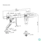 Kép 6/13 - ACT AC8344 Dual Monitor Arm Office Premium with Gas Spring Crossbar